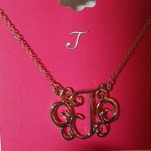 Apt. 9 Gold Plate Initial T Necklace